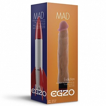 Вибратор "Egzo" реалистичный, толстенький, без мошонки 