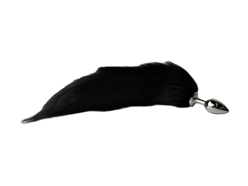 Пробка с роскошным хвостом "Crazy Handmade" металл, S 